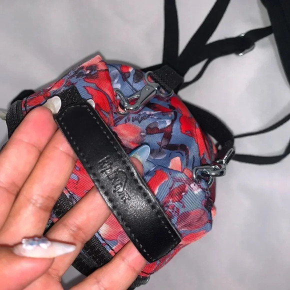 Kipling Alber Convertible 3-in-1 Mini Bag Backpack Festive Floral - Picture 2 of 9